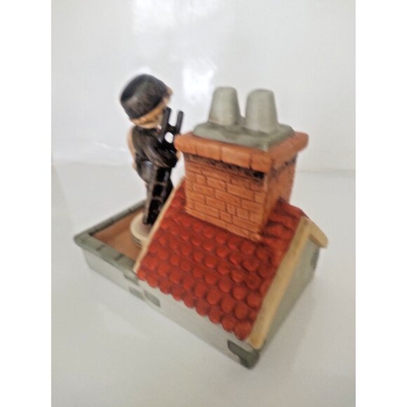 Vintage Goebel Porcelain Chimney Sweep on The Rooftop - Picture 6 of 16